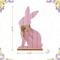 Glitzhome® 24" Easter Wooden Pink Bunny Porch Decor
